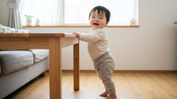 赤ちゃんのつかまり立ちはいつから？時期や目安を徹底解説