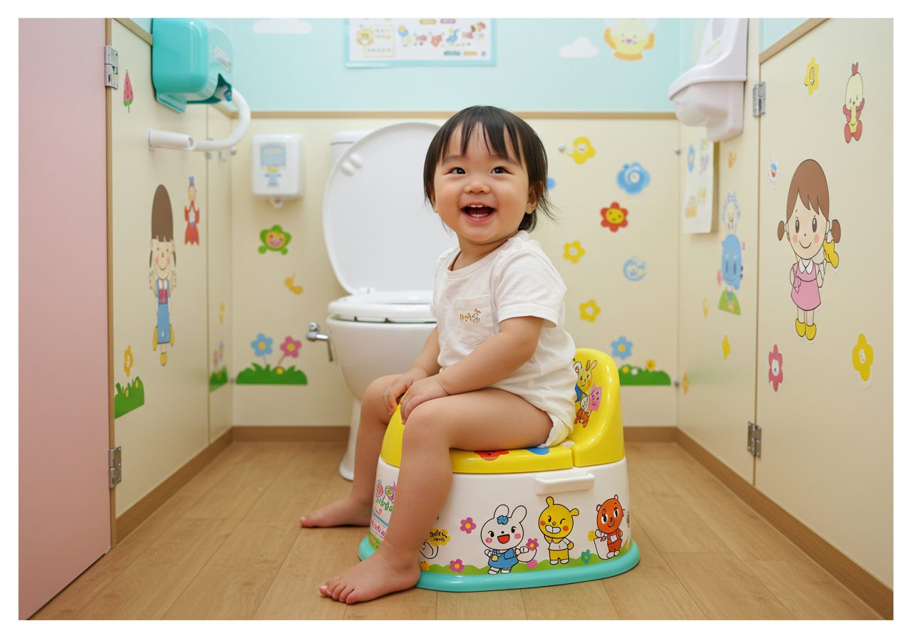 トイレトレーニングの進め方と保育園での対応方法
