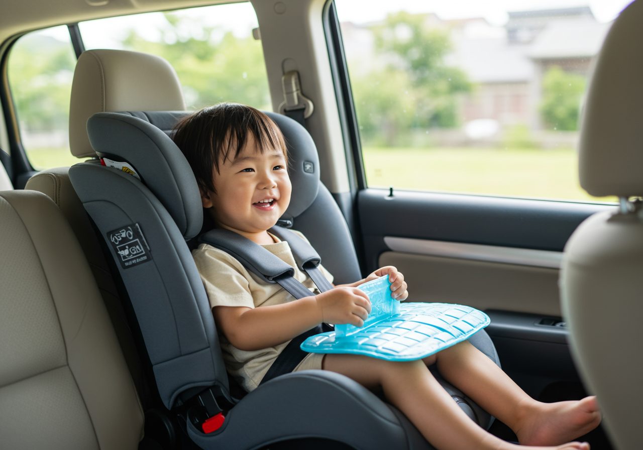 夏の子育てを快適に！チャイルドシートやベビーカーの暑さ対策グッズ