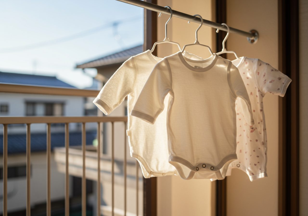 【初めての出産準備】水通しのやり方完全ガイド！いつから？洗剤は必要？新生児の服を洗う全知識