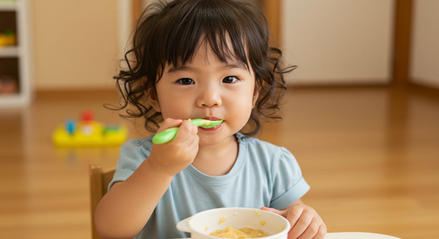 【初めての方向け】スプーンの持ち方練習はいつから？発達に合わせた3ステップを徹底解説